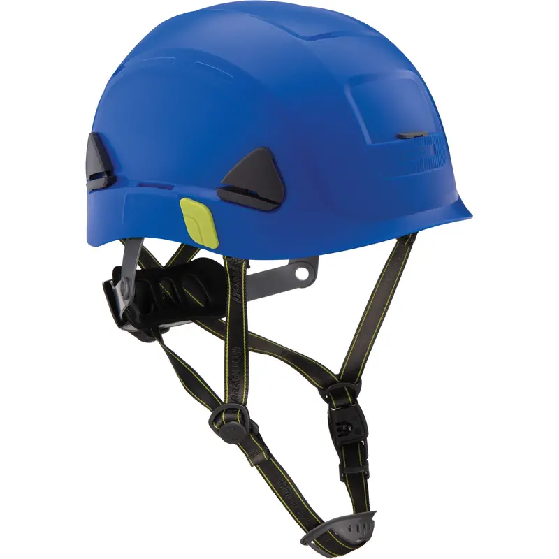 Fibre Metal Climbing Style Safety Helmet, Non-Vented, Ratchet, Dark Blue 1