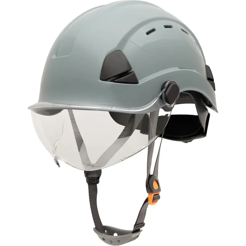 Fibre Metal Safety Helmet, Non-Vented, Ratchet, Grey 1