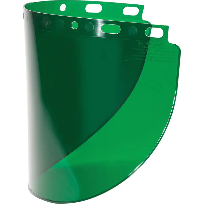 Fibre-Metal® Wideview Faceshield Visor, Propionate, Green Tint 1