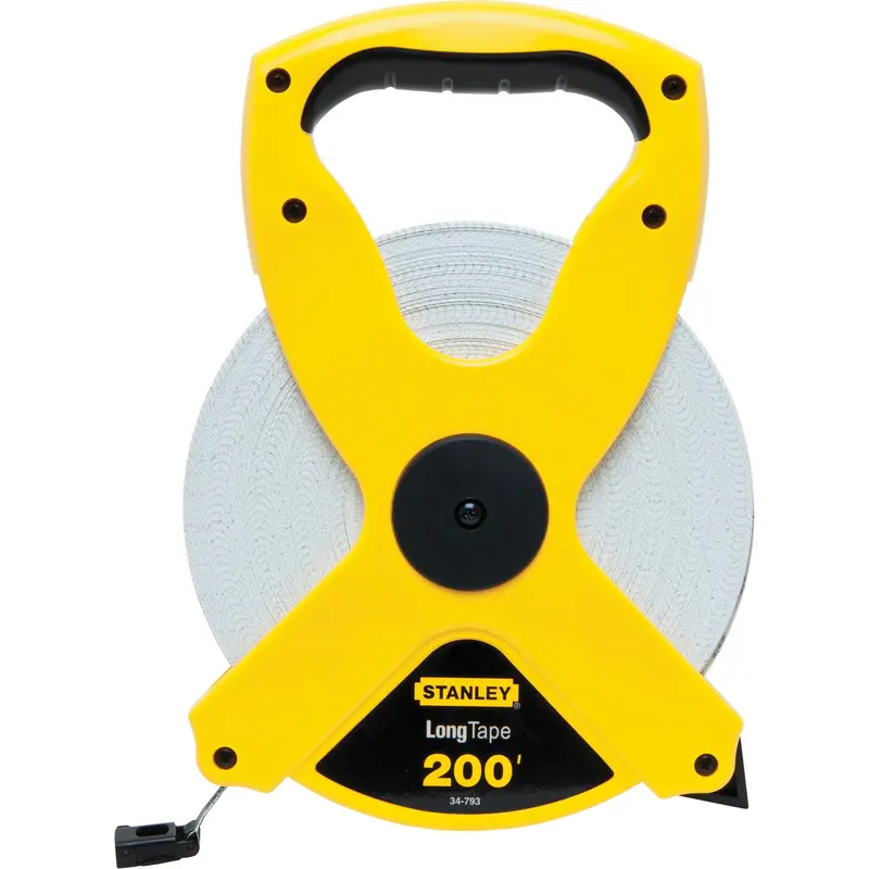 Fibreglass Long Tape, 1/2" X 200'/60 M, Imperial & Metric Graduations 1