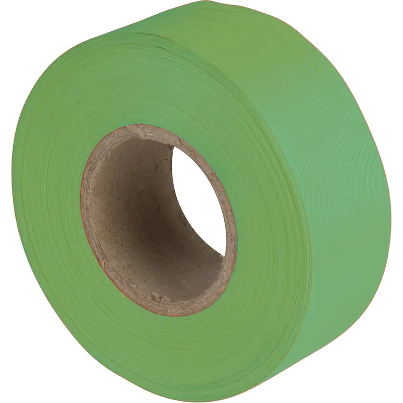 Flagging Tape, 1.2" W X 300' L, Green 1