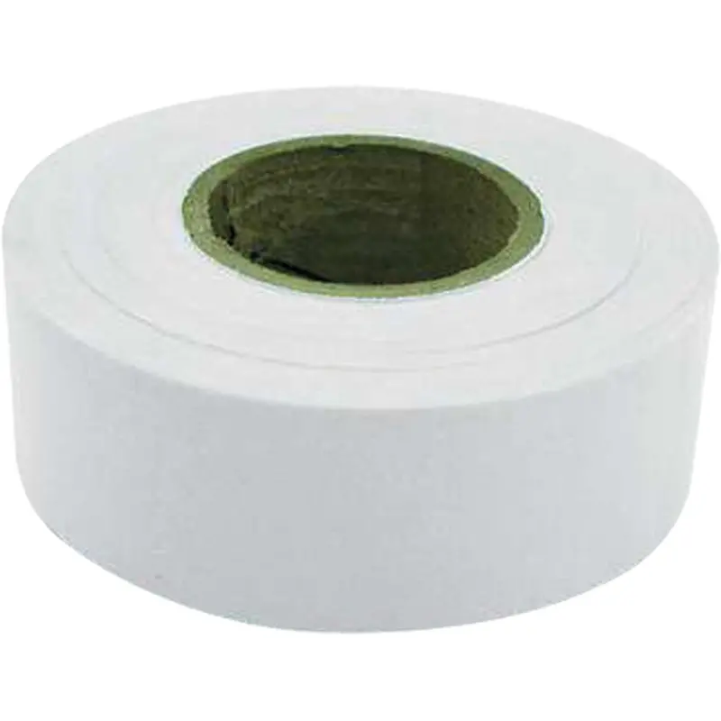 Flagging Tape, 1.2" W X 300' L, White 1