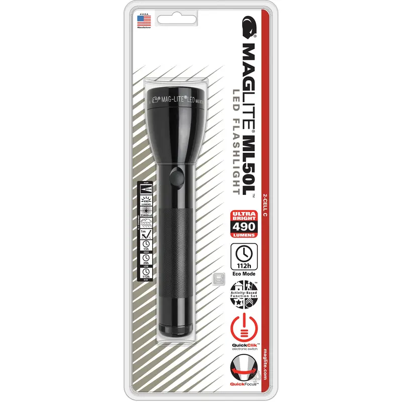 Flashlight, Led, 490 Lumens, C Batteries 1