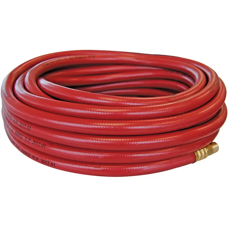 Flexhybrid Hoses With Fittings, Air, Rubber, 1/2" Dia. X 25', 300 Psi, 3/8 Npt 1