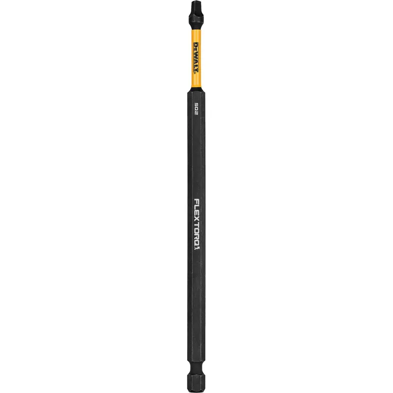 Flextorq® Impact Driver Bit, Square, #2 Tip, 1/4" Drive Size, 6" Length 1