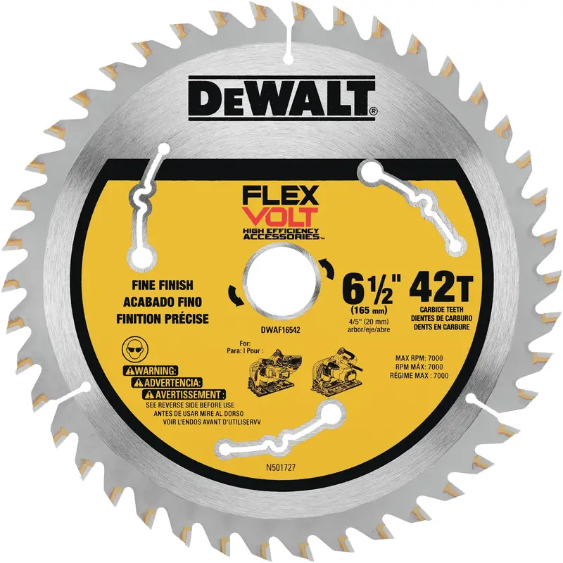 Flexvolt® Tracksaw™ Blade, 6-1/2", 42 Teeth, Wood Use 1