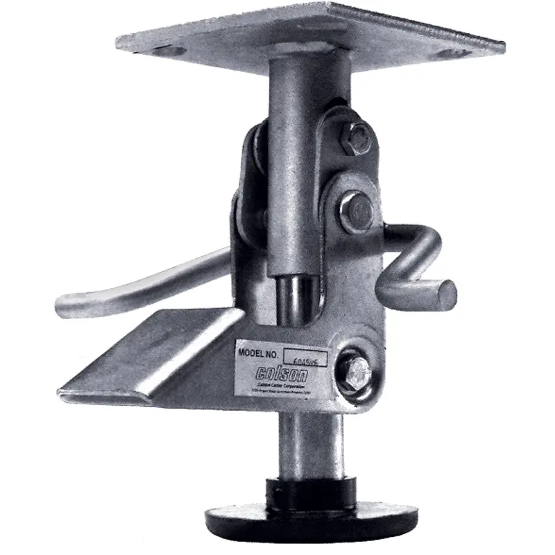 Floor Lock Brakes - Heavy-Duty, 4-3/4" Extended Height, 3-11/16" Retracted Height 1