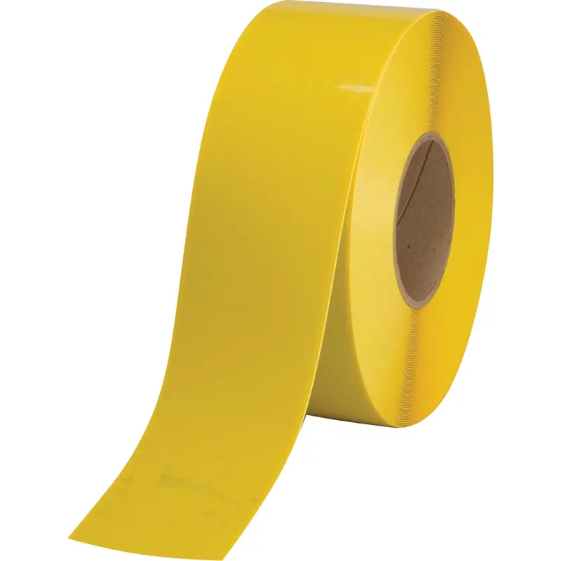 Floor Marking Tape, 4" X 100', Pvc, Yellow 1