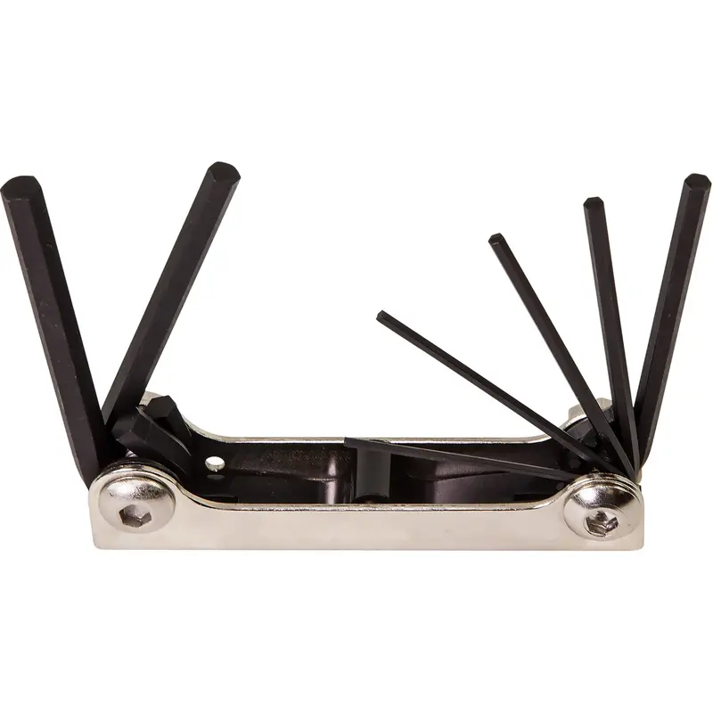 Folding Hex Key Set, 7 Pcs., Metric 1