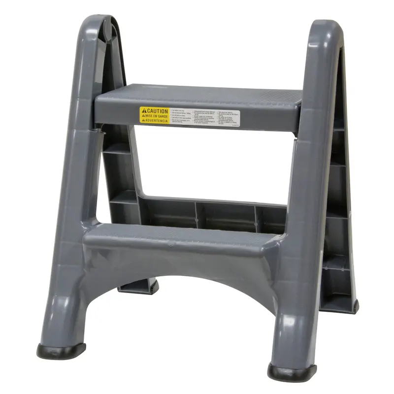 Folding Step Stool, 2 Steps, 19-1/2" X 20-1/2" X 22-3/4" High 1