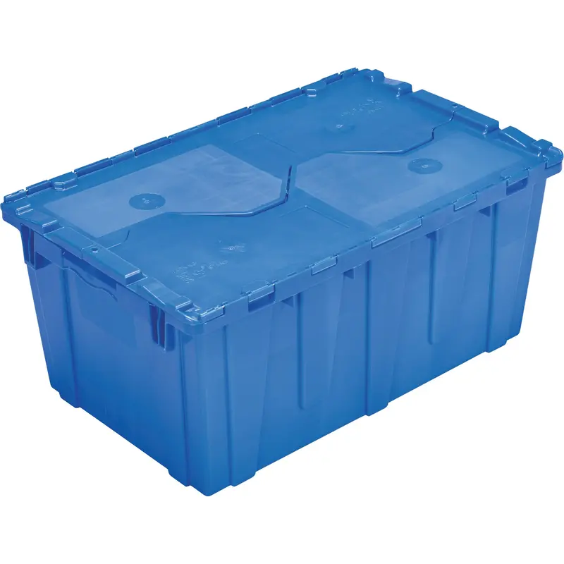 Fp243c Flipak Nestable Tote, 26.9" X 16.9" X 12.1", Blue 1