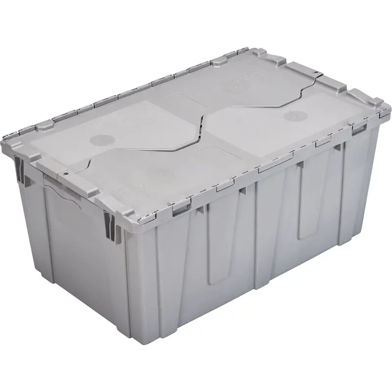 Fp243c Flipak Nestable Tote, 26.9" X 16.9" X 12.1", Grey 1