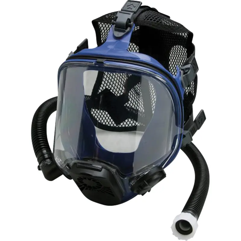 Full-Face Supplied Air Respirator, Silicone, One Size 1