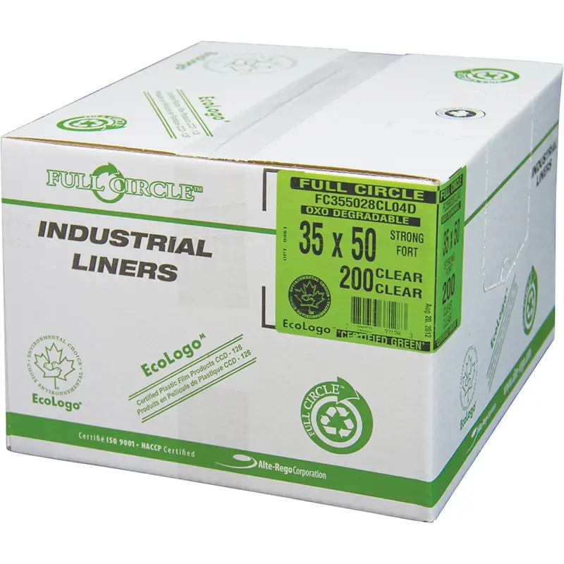 Garbage Bags, Oxo-Degradable, 22" L X 20" W, 0.6 Mil Thick 1