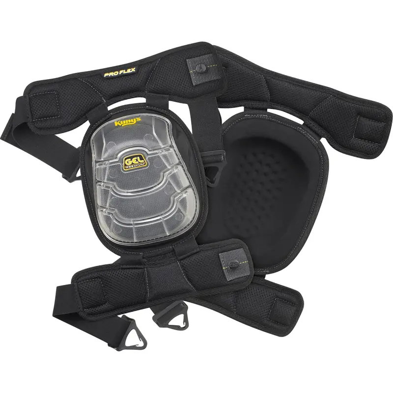 Gel-Tek™ Stabili-Cap™ Articulated Kneepads, Buckle Style, Plastic Caps, Gel Pads 1