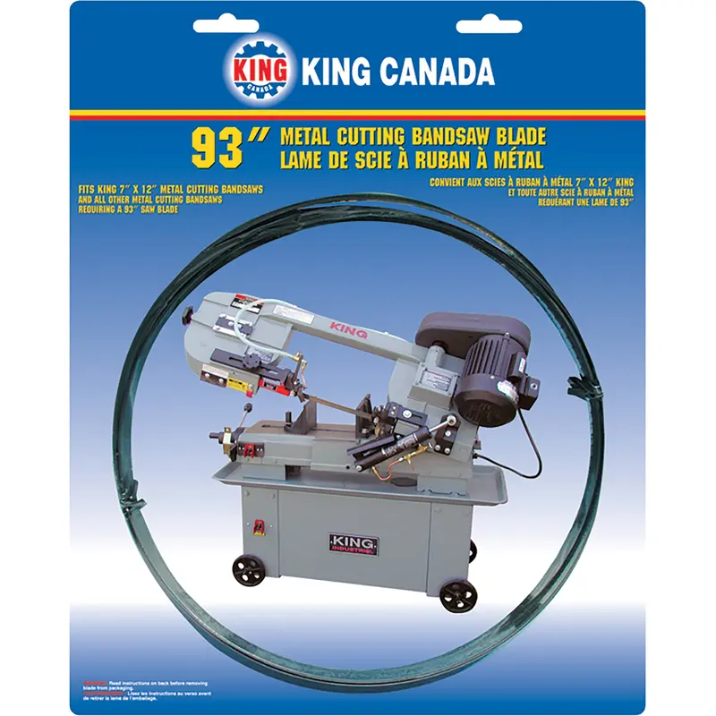 General Purpose Band Saw Blade, Bi-Metal, 93" L X 3/4" W X 0.032" Thick, 6-10 Tpi 1