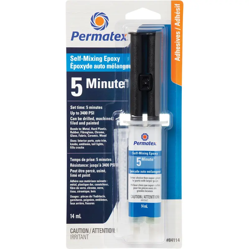 General Purpose Epoxy, 14 Ml, Syringe, Two-Part, Clear 1