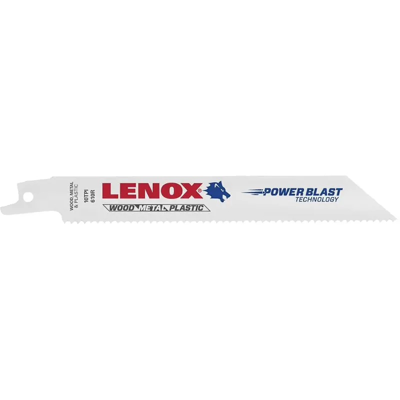 General Purpose Reciprocating Saw Blades, Bi-Metal, 10 Tpi, 8" L X 3/4" W 1