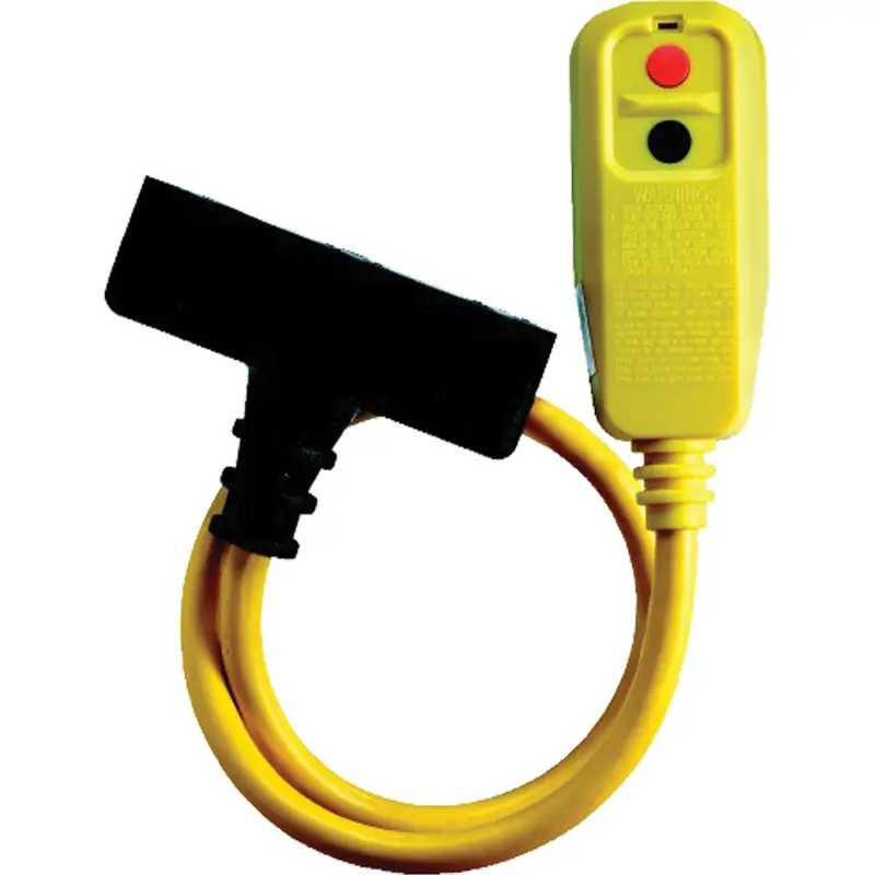 Gfci Protected Tri-Cords, 120 V, 15 A, 2' Cord 1