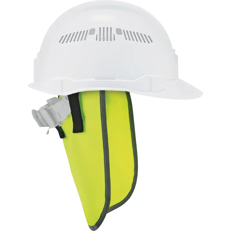 Glowear 8006 Hardhat Neck Shade, High-Visibility Lime Green 1