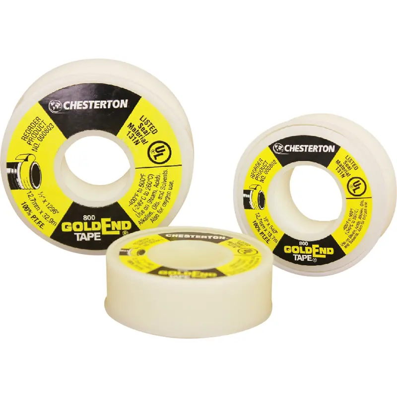 Goldend Ptfe Sealing, Tape, 1/2" X 540", -240° C - 260° C/-400° F - 500° F 1