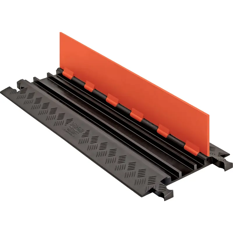 Guard Dog® Low Profile Cable Protector, 3 Channels, 36" L X 13.8" W X 1.25" H 1