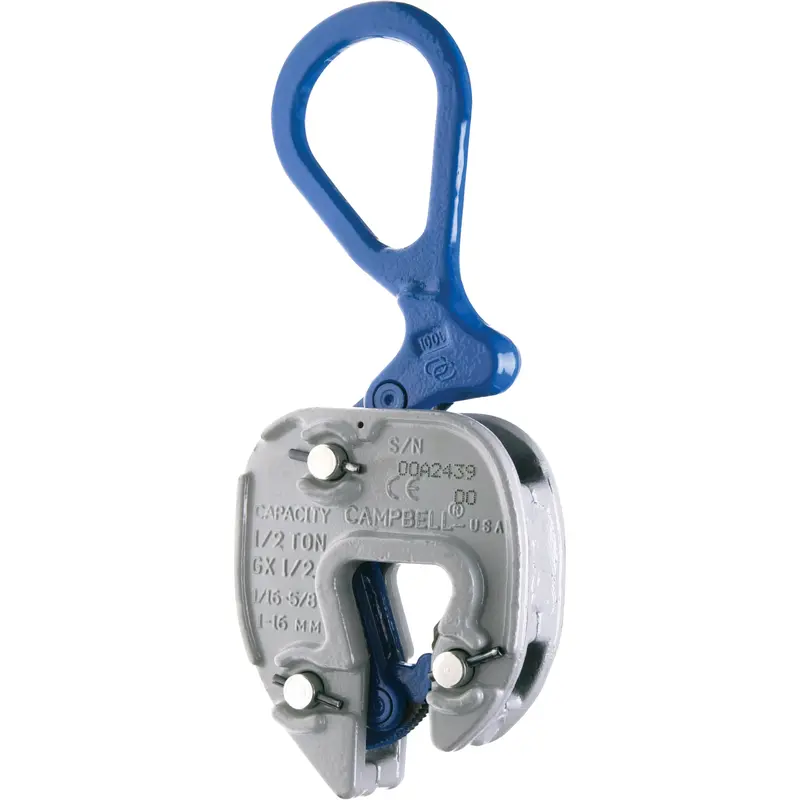 Gx Lifting Clamps, 2000 Lbs. (1 Tons), 1/16" - 3/4" Jaw Opening 1