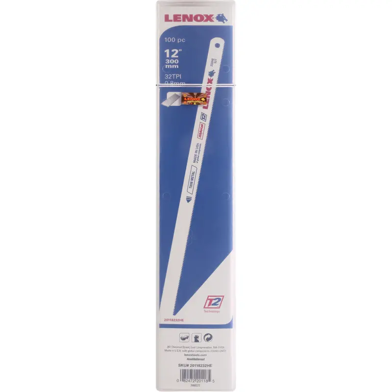 Hacksaw Blades, Bi-Metal, 12" L, 32 Tpi 1