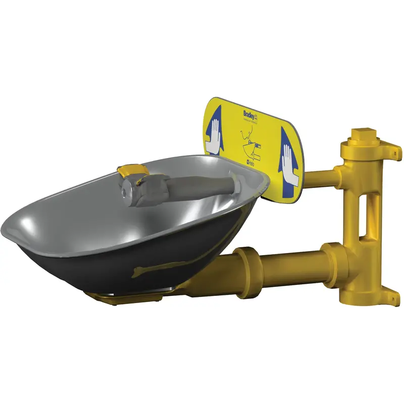 Halo™ Eyewash Stations, Wall-Mount Installation, Stainless Steel Bowl 1