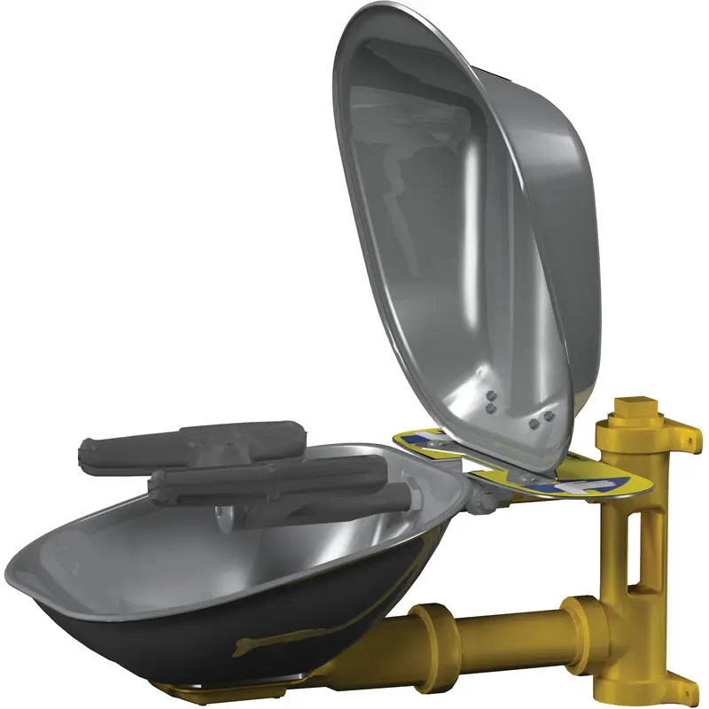 Halo™ Face/Eyewash Stations, Wall-Mount Installation, Stainless Steel Bowl 1