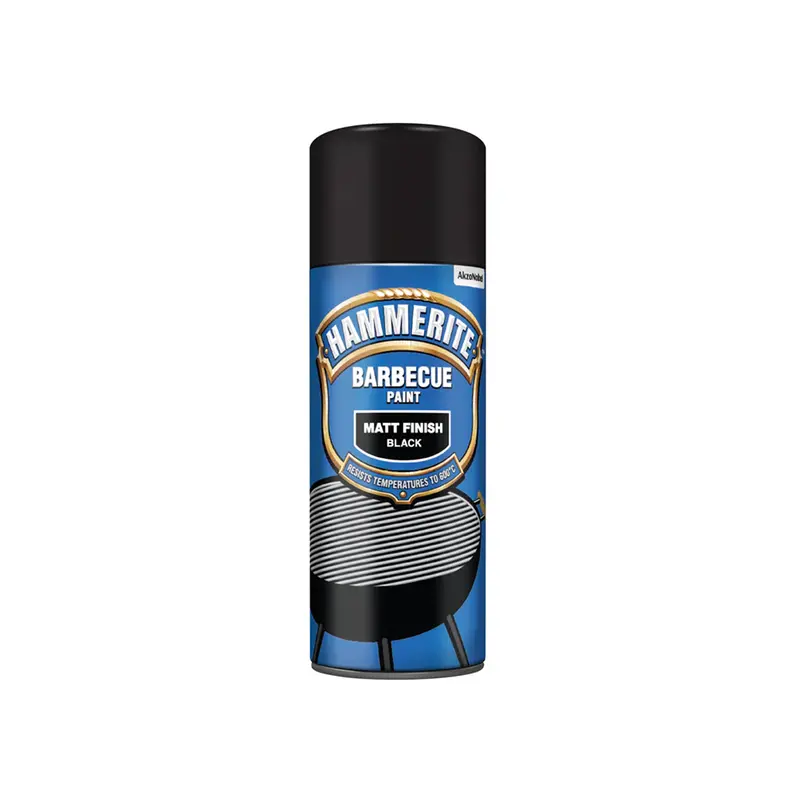 Hammerite Bbq Black Spray Paint 400Ml - Matt Finish 1