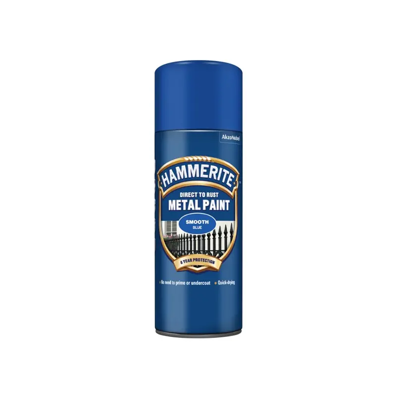 Hammerite Smooth Blue Metal Paint 400Ml 1