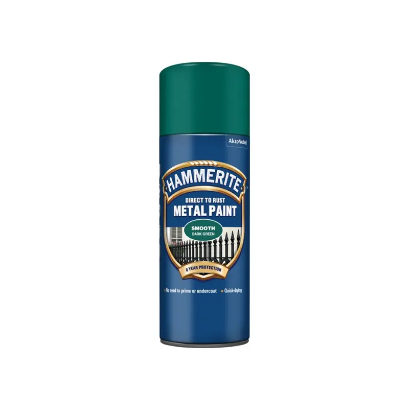 Hammerite Smooth Dark Green Metal Paint 400Ml 1