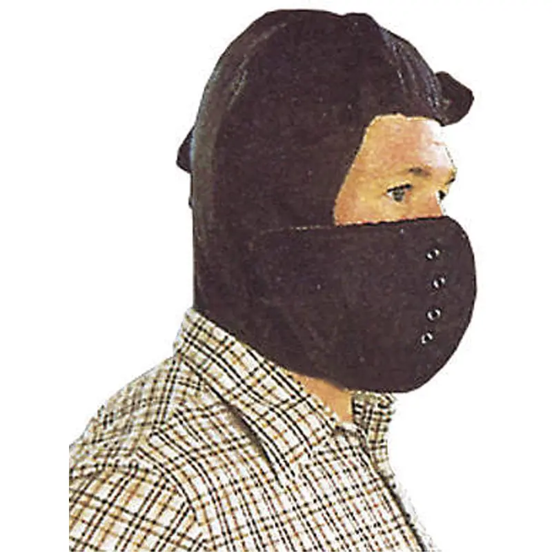 Hard Hat Winter Liner With Removable Face , Cotton/Kasha Lining, One Size, Black 1