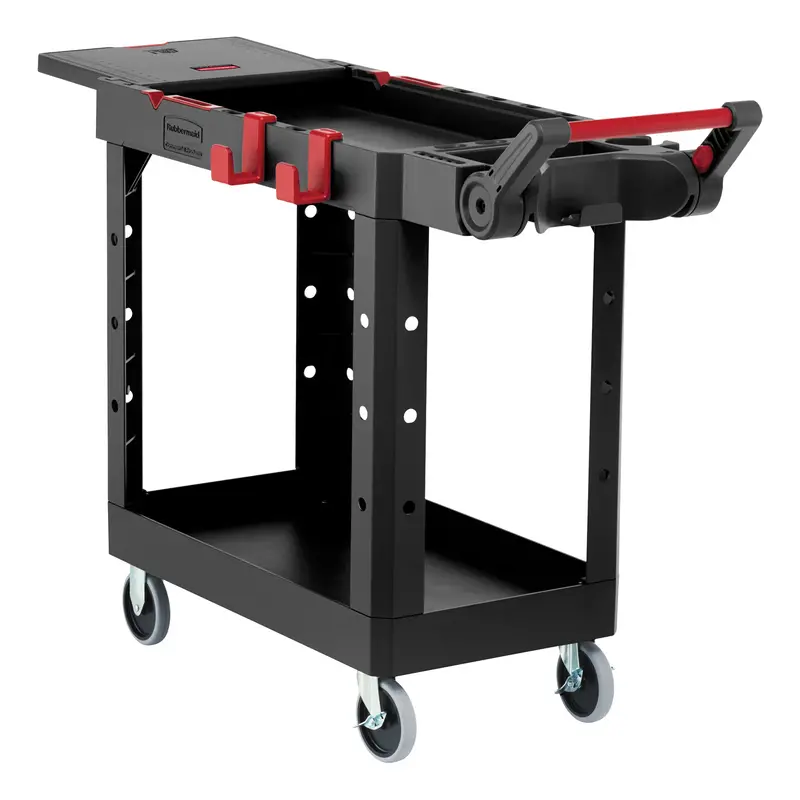 Heavy-Duty Adaptable Utility Cart, 2 Tiers, 17-3/4" X 36" X 46-1/5", 500 Lbs. Capacity 1
