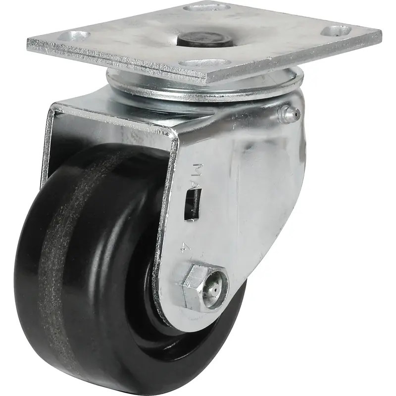 Heavy-Duty Emaxx Kingpin Caster, Swivel, 4" (101.6 Mm), Phenolic, 800 Lbs. (363 Kg.) 1
