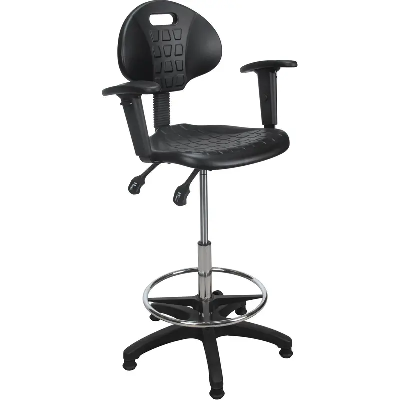 Heavy-Duty Ergonomic Stool With Adjustable Arm Rests 1