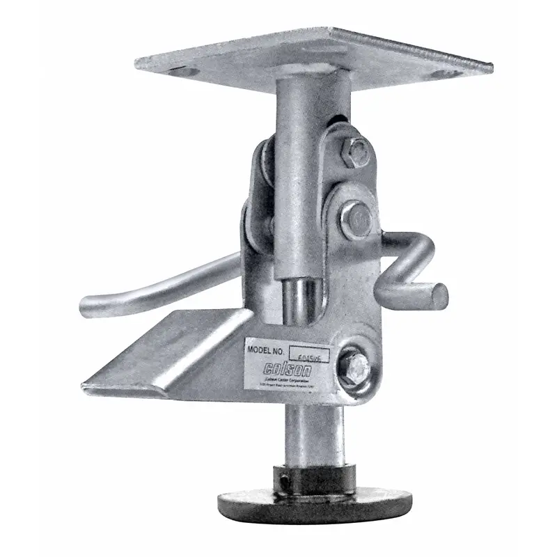 Heavy-Duty Floor Lock Brake, 7-3/4" Extended Height, 6-21/32" Retracted Height 1
