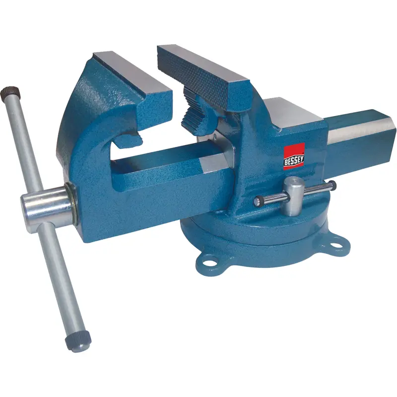 Heavy-Duty Industrial Bench Vises, 6" Jaw Width, 4" Throat Depth 1