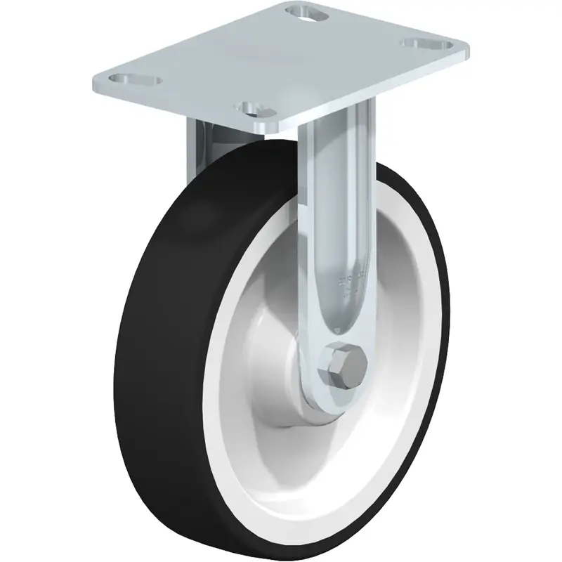 Heavy-Duty Kingpinless Caster, Rigid, 8" (203.2 Mm), Thermoplastic Polyurethane, 1760 Lbs. (798.32 Kg.) 1