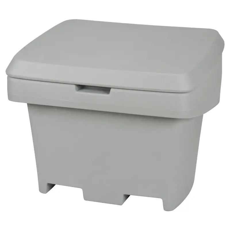 Heavy-Duty Outdoor Salt And Sand Storage Container, 30" X 24" X 24", 5.5 Cu. Ft., Grey 1