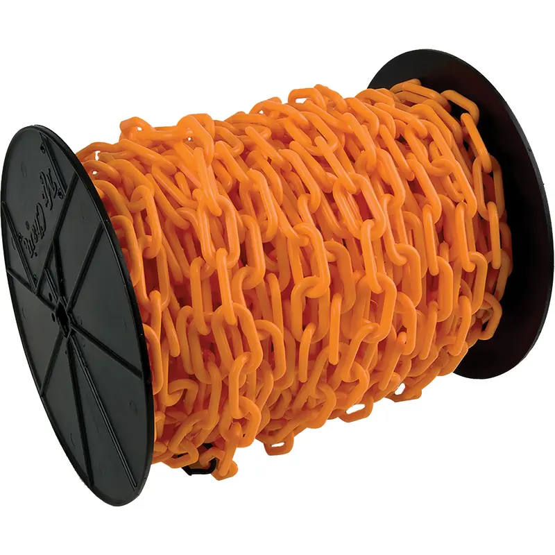 Heavy-Duty Plastic Safety Chain, Orange 1