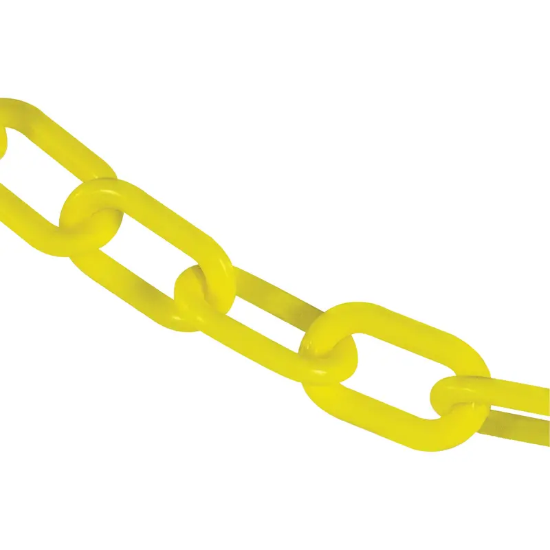 Heavy-Duty Plastic Safety Chain, Yellow 1