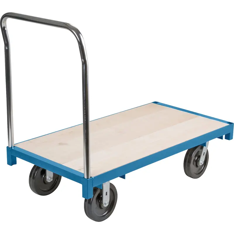 Heavy-Duty Platform Truck, 48" L X 30" W, 2500 Lbs. Capacity, Nylon Casters 1