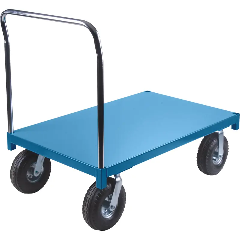 Heavy-Duty Platform Truck, 60" L X 30" W, 1200 Lbs. Capacity, Pneumatic Casters 1