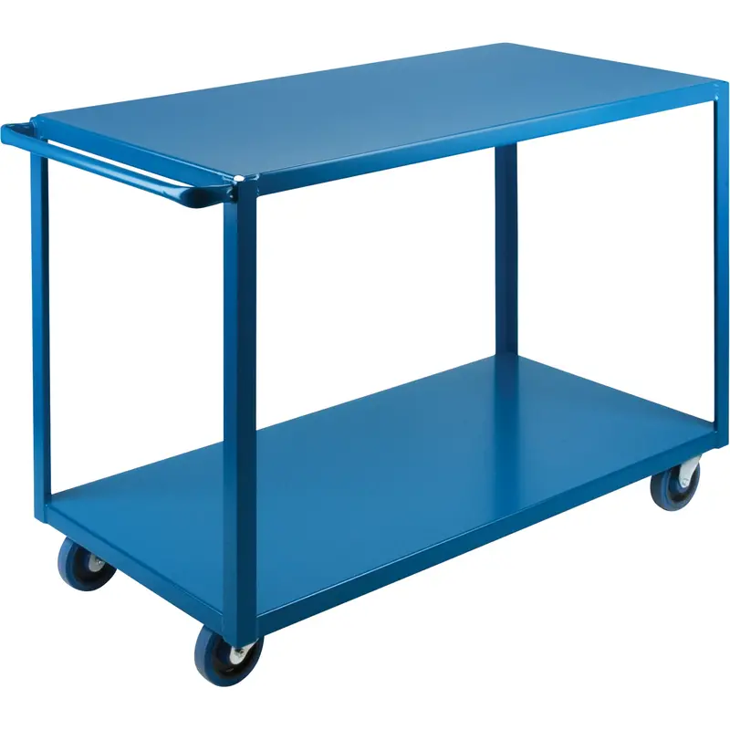 Heavy-Duty Shelf Carts, 2 Tiers, 24" W X 36" H X 51" D, 1200 Lbs. Capacity 1