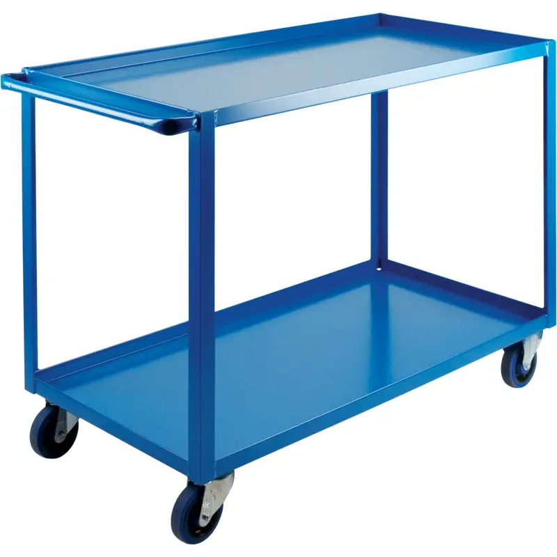 Heavy-Duty Shelf Carts, 2 Tiers, 24" W X 36" H X 51" D, 1200 Lbs. Capacity 1