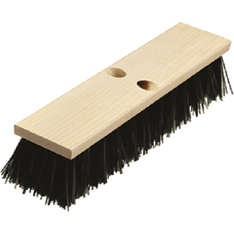 Heavy-Duty Street Broom, 16", Coarse/Stiff, Polypropylene Bristles 1
