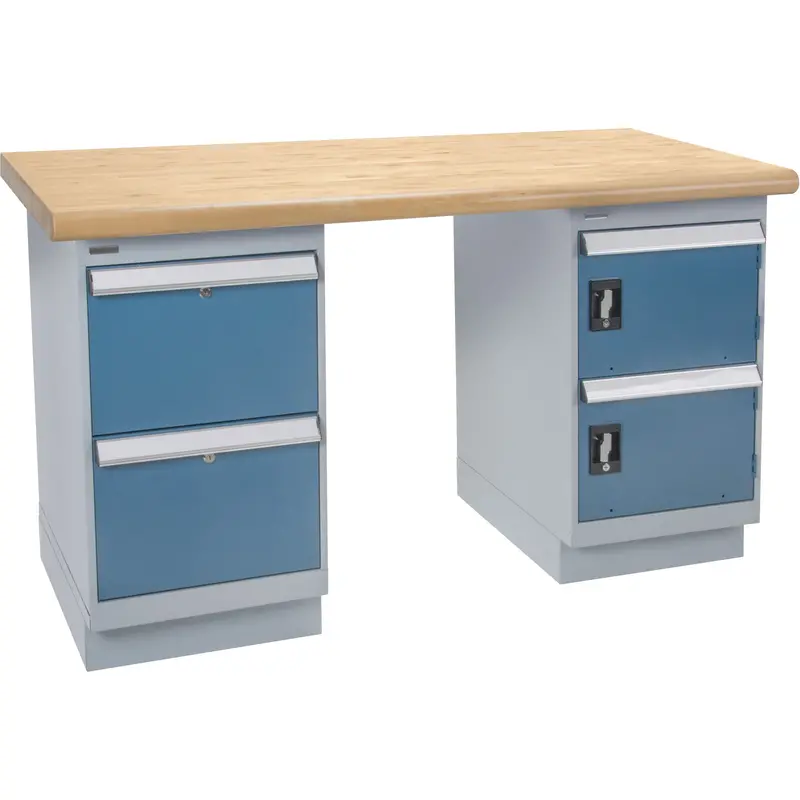 Heavy-Duty Workbench, Door & Drawers, 1500 Lbs. Cap., 72" W X 30" D, 34" H 1