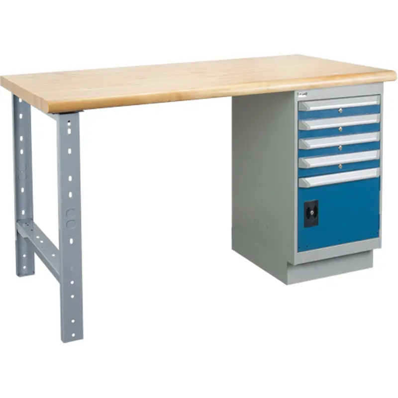 Heavy-Duty Workbench, Door W/ Drawer Combination, 1500 Lbs. Cap., 60" W X 30" D, 34" H 1